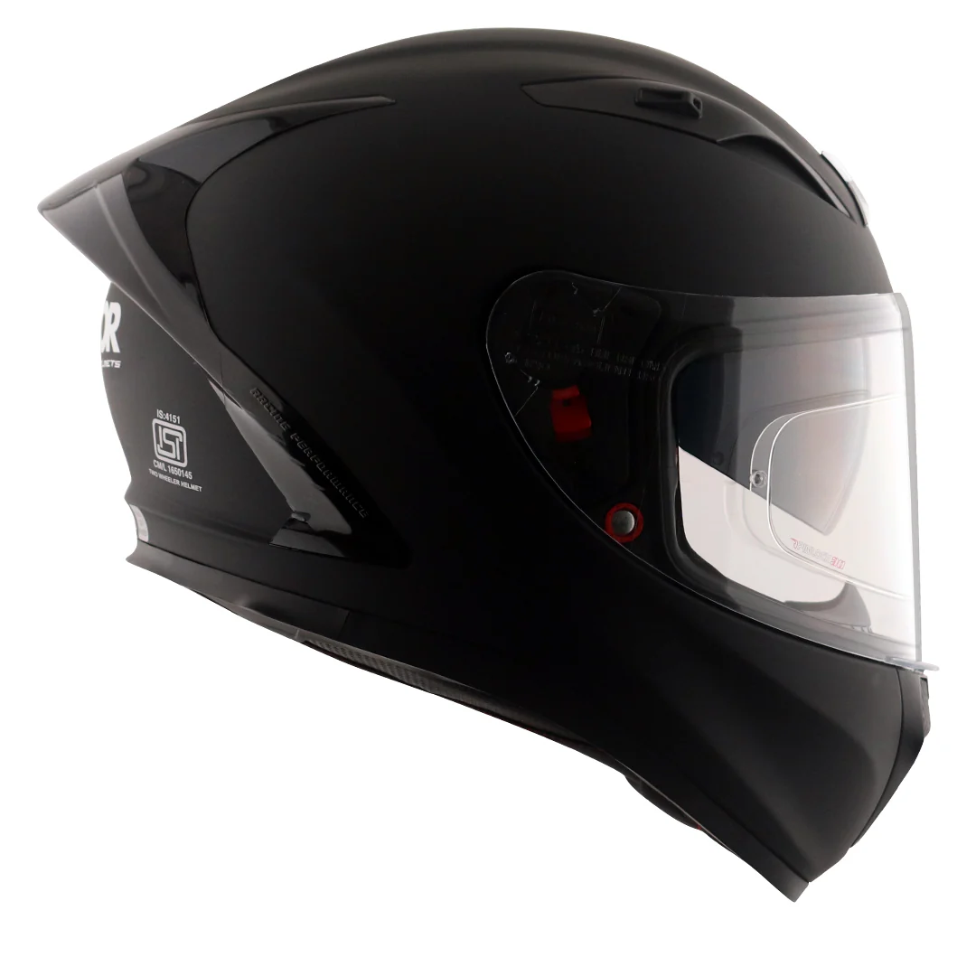 Street Solid Black Helmet - Image 14