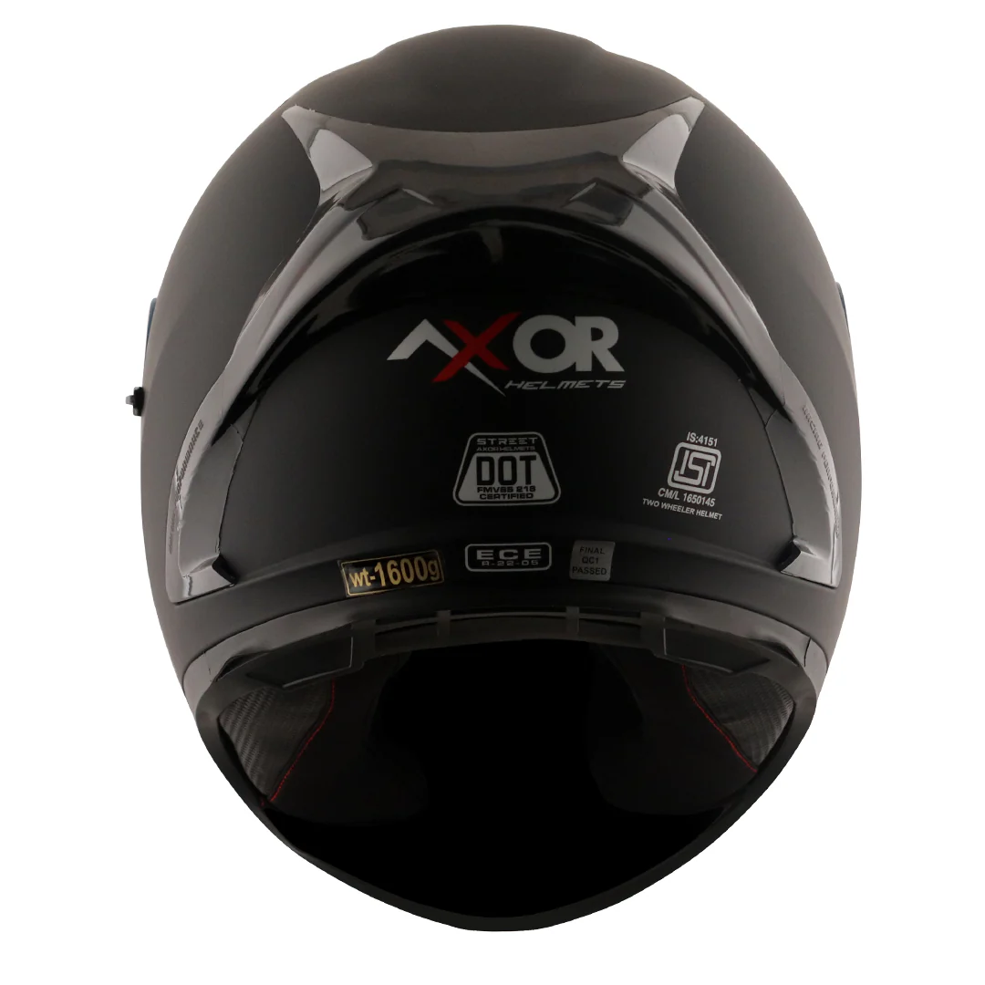 Street Solid Black Helmet - Image 16