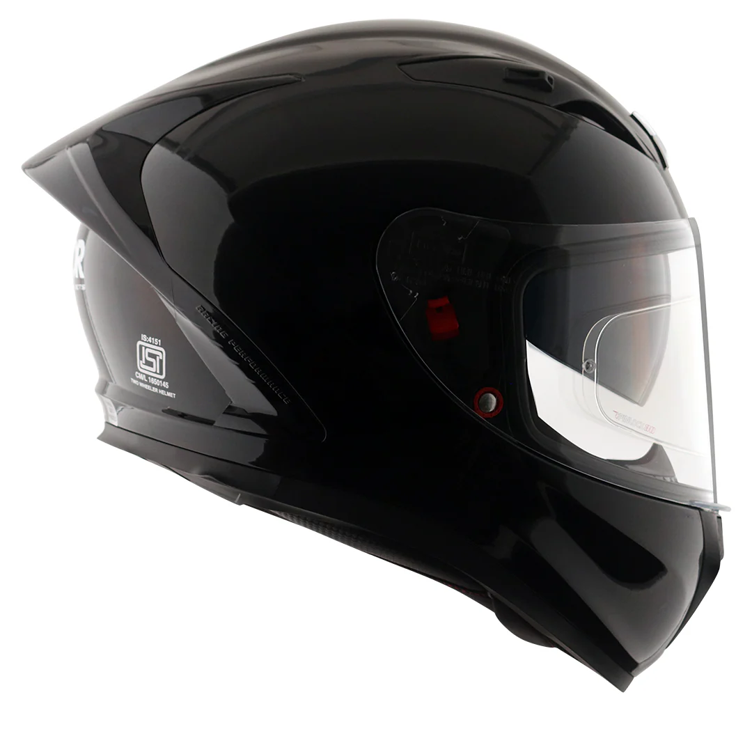 Street Solid Black Helmet - Image 5