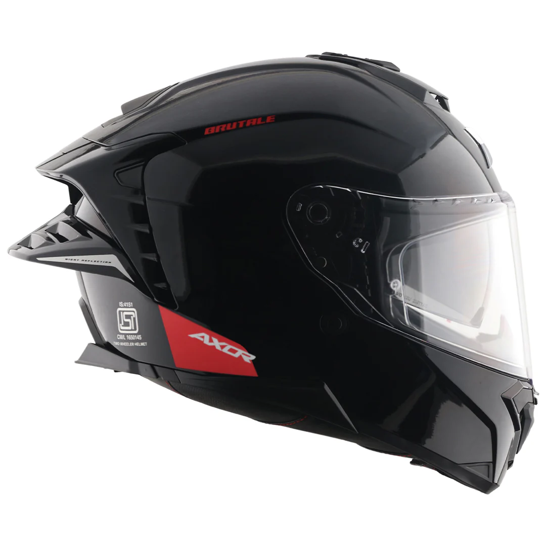 Brutale Solid Colors Dual Spoiler Helmet - Image 15