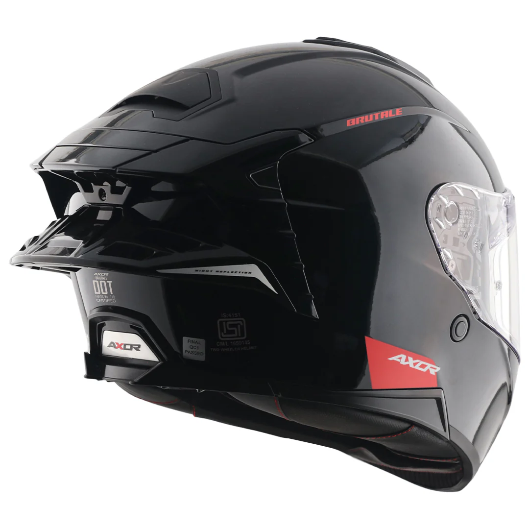 Brutale Solid Colors Dual Spoiler Helmet - Image 16