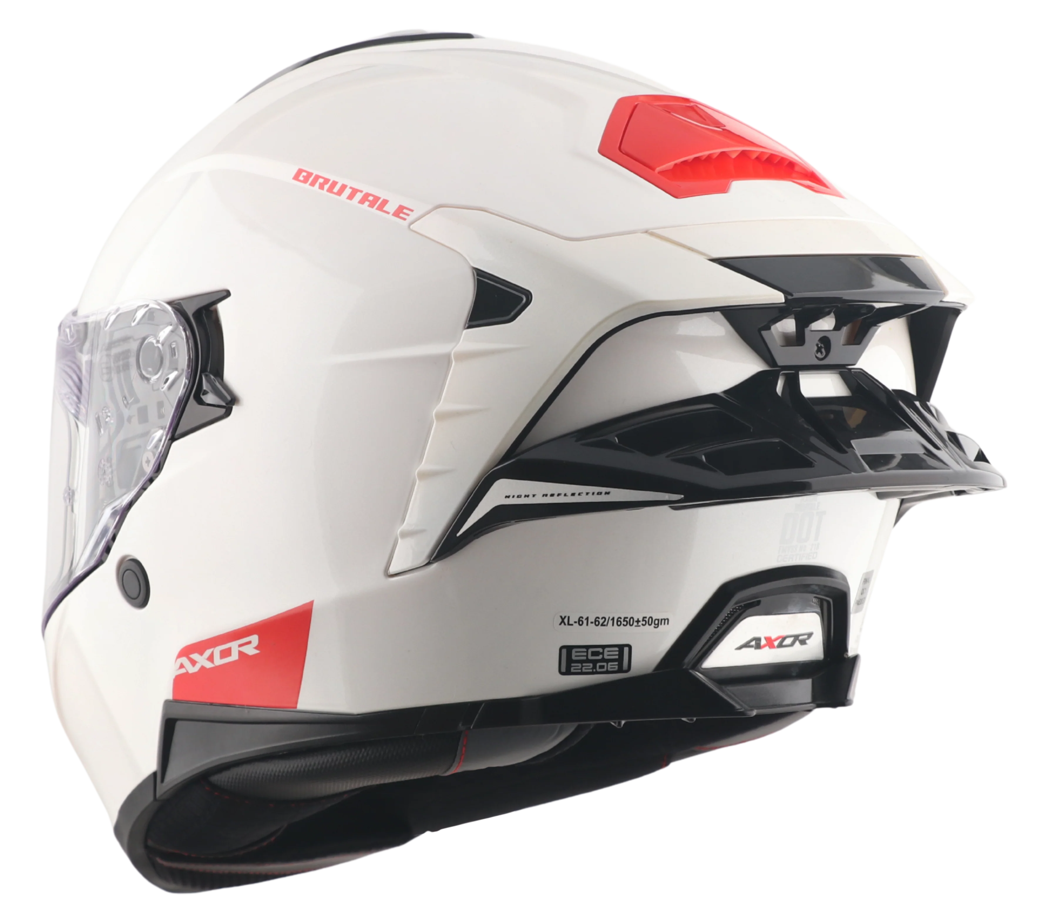 Brutale Solid Colors Dual Spoiler Helmet - Image 27