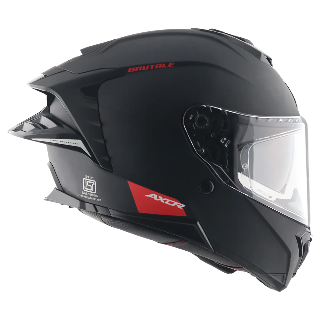 Brutale Solid Colors Dual Spoiler Helmet - Image 6