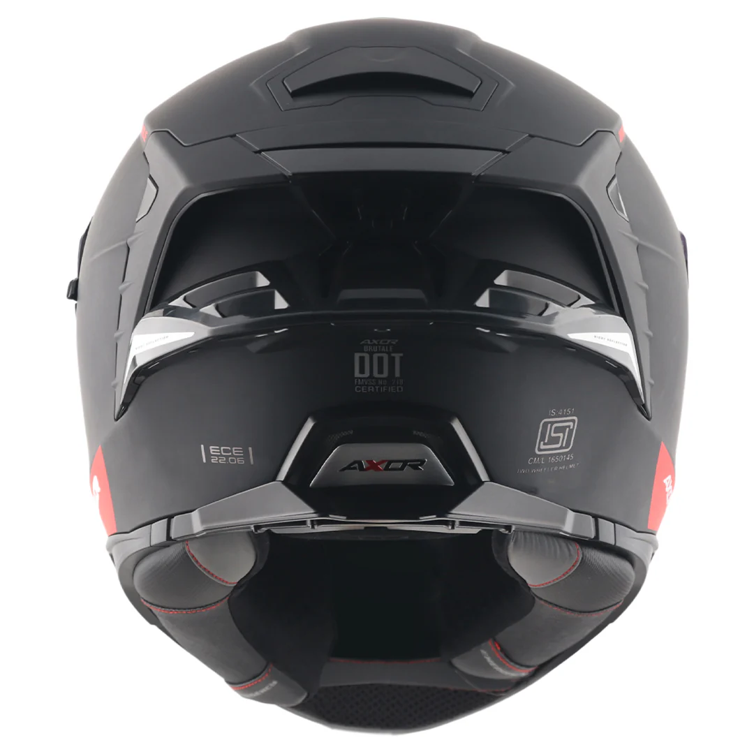Brutale Solid Colors Dual Spoiler Helmet - Image 8