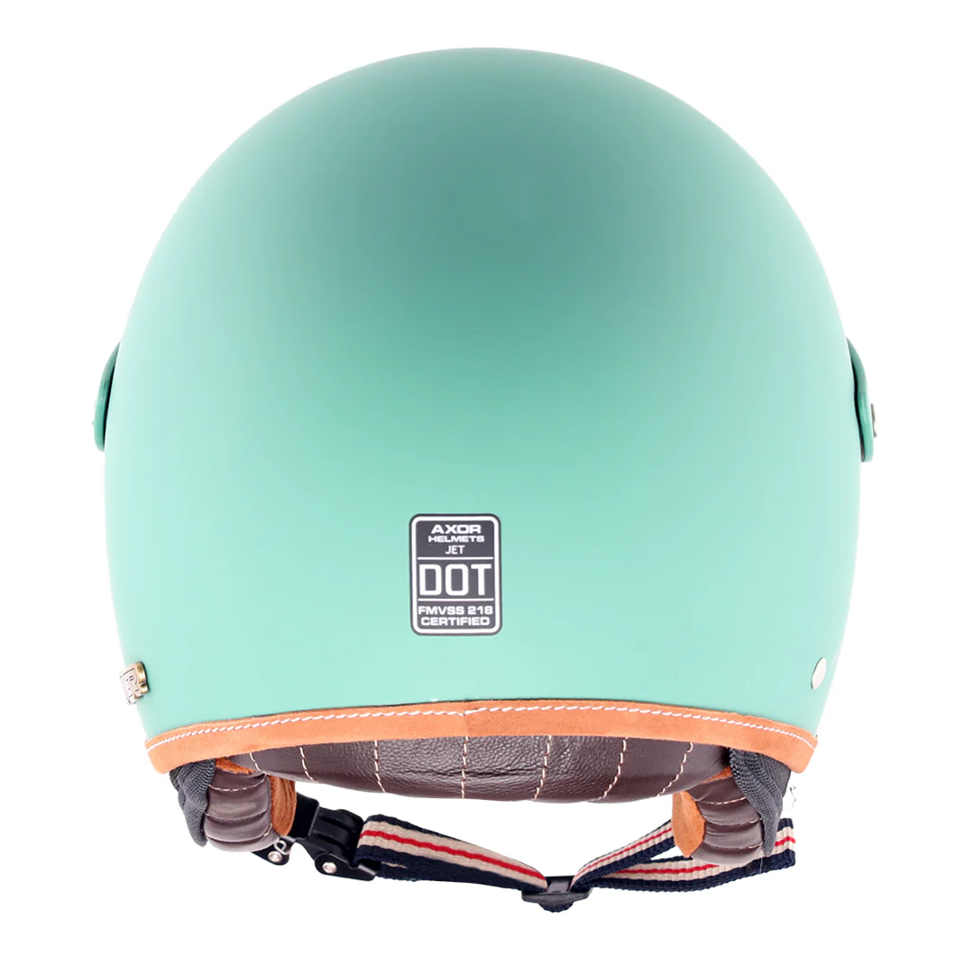 Retro Jet West Helmet with Peak - Image 5