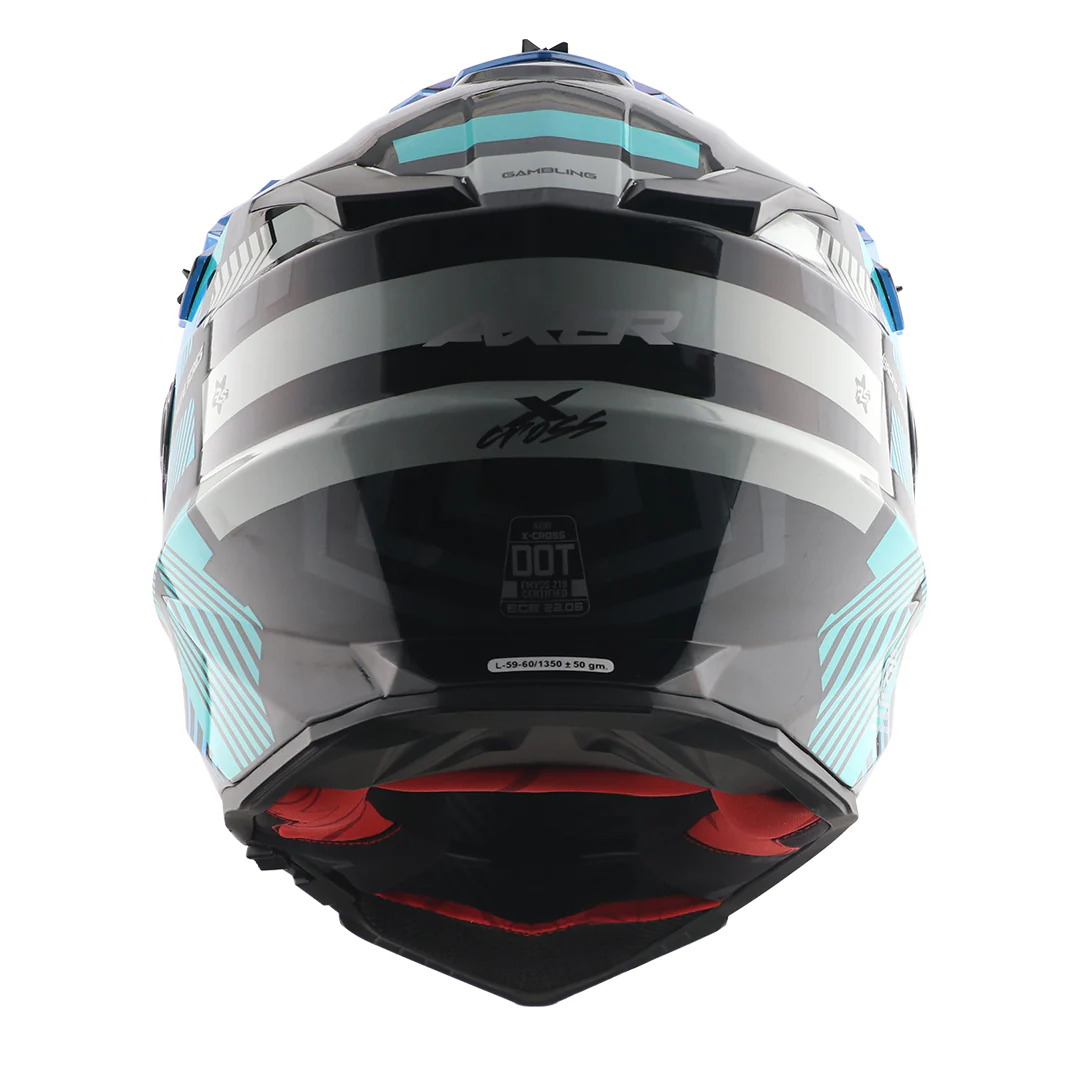 X-Cross Dual Visor Gambling Helmet - Image 5