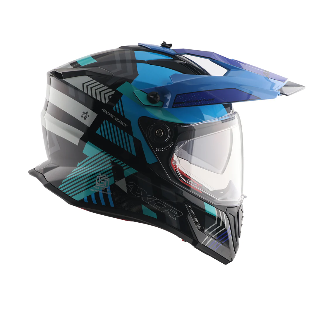 X-Cross Dual Visor Gambling Helmet - Image 7
